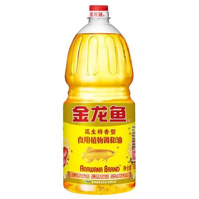 金龙鱼花生特香型食用调和油1.8L家用炒菜烹饪植物调和油