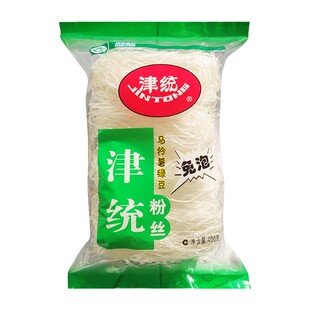 天津津统粉丝纯正马铃薯绿豆粉免泡粉条火锅凉拌绿色食品红薯圈粉