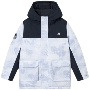 热反射|特步童装儿童三防羽绒服秋冬季男大童加厚款外套户外冬装