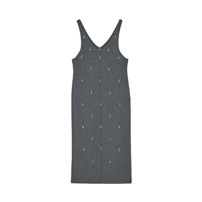 AMERI精巧羊毛吊带连衣裙