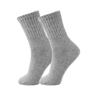 MD长筒松口袜老人袜子男女脚肿骨折不勒脚加厚防寒保暖宽松棉袜冬