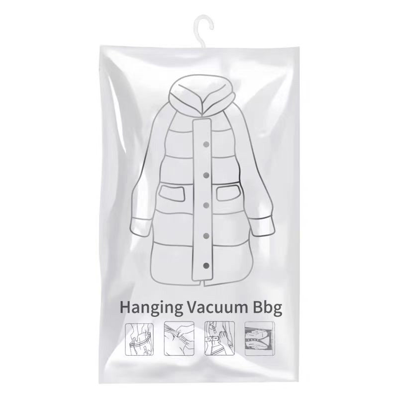 可挂式透明衣柜羽绒服真空压缩袋