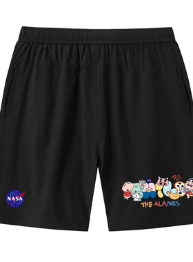 NASA联名蜡笔小新卡通速干短裤