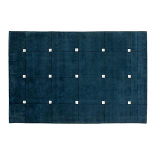 手工枪刺地毯腈纶羊毛手工地垫轻奢复古中古卧室客厅蓝色绿色地毯