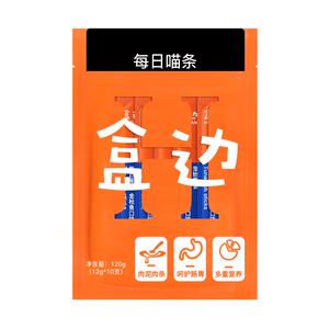 盒边鲜肉猫条10支*1包