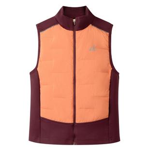 安奈儿童装男童女童立领轻薄羽绒马甲2024冬新款休闲拼接保暖三防