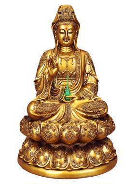 观音菩萨佛像摆件镇宅保平安摆台