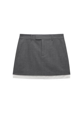 OCHIRLY欧时力 欧根纱花边a字半身裙女短裙铅笔裙夏季新品