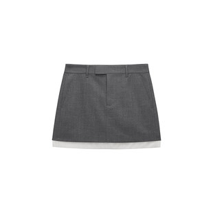 OCHIRLY欧时力 欧根纱花边a字半身裙女短裙铅笔裙夏季新品