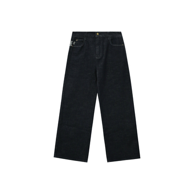 春季新款时尚休闲直筒显瘦牛仔裤