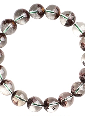 原矿收藏级红幽灵聚宝盆圆珠手串