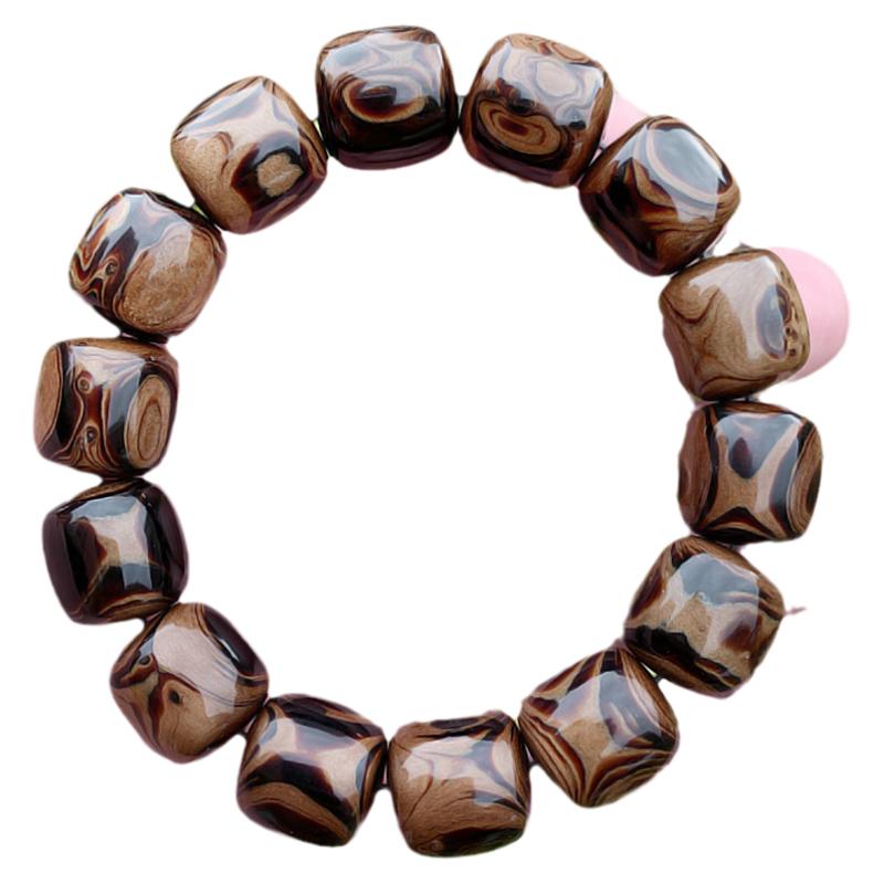 收藏级礼物16x16mm桶珠X纹
