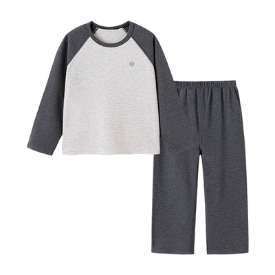 junejunior儿童保暖内衣竹丽尔吸湿发热秋冬男女童打底秋衣秋裤