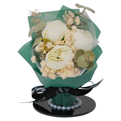 永生花花束中控台车载摆件装饰