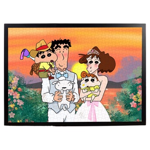 全家福拼图蜡笔小新1000片带相框高质量高级感成人版益智玩具礼物