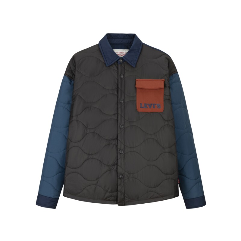 Levi's李维斯童装儿童棉服男童2024冬季新款保暖防风抗寒棉衣外套