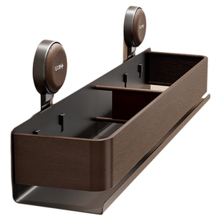 中古风吸盘浴室置物架卫生间免打孔厕所洗手台墙上收纳架壁挂架子