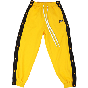 SLAMBLE秋季新款美式全开排扣裤男篮球训练运动裤束脚裤出场长裤