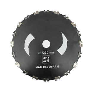 励鹰进口7寸16齿硬质合金锯片高效割草专业开荒锋利刀头一体免装