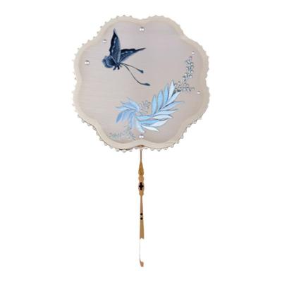 蚕丝扇自制蚕丝扇diy材料包