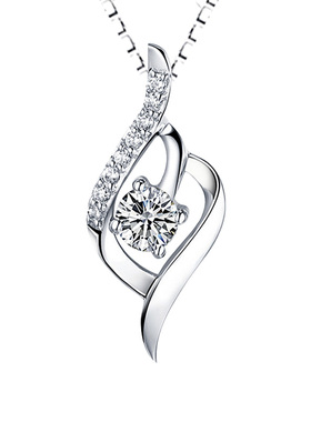 纯银银项链免费刻字配精美包装