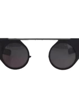 灰色黑色蒸汽朋克圆形太阳镜