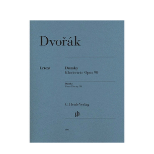 德沃夏克 杜姆卡 钢琴三重奏 op90 小提琴大提琴和钢琴 总分谱 德国亨乐henle原版进口乐谱书 Dvorak Dumky Piano Trio HN799