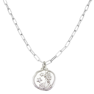 通体925银不褪色 !美人鱼许愿币 精工版叠戴百搭气质项链毛衣链