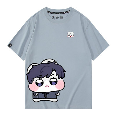 休闲宽松纯棉情侣短袖