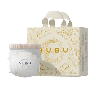 BUBU丝绸之路拉拉裤蚕丝蛋白护臀纸尿裤大吸量透气尿不湿