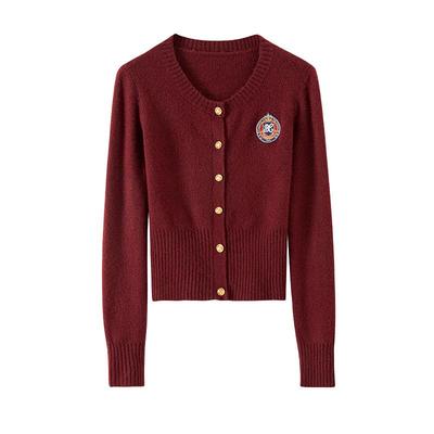 BANANACICI安可拉红针织开衫