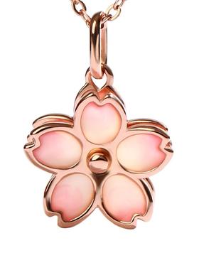 宫里上新桃花珐琅项链送女生礼物