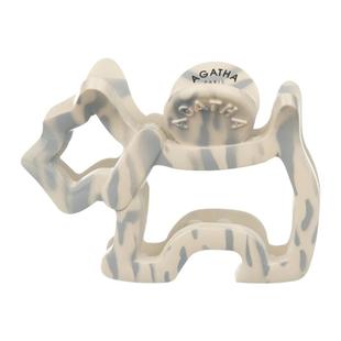 AGATHA/瑷嘉莎小狗抓夹法式鲨鱼夹发夹高级感轻奢新年礼物