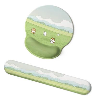 创意简约插画护腕鼠标垫女