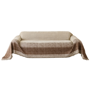 沙发巾2026新款防滑全包复古中古万能盖布四季通用一片式沙发套罩