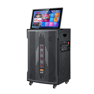 山凌投影仪户外音响家庭KTV点歌机卡拉ok智能一体机15寸移动音响