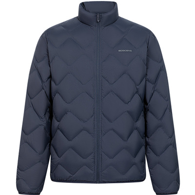 波司登轻薄鹅绒短款立领羽绒服男