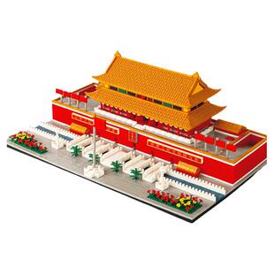 国风天安门城堡积木高难度建筑益智拼插玩具男孩新年礼物苏州园林