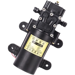 虎跃电动喷雾器水泵12V农用高压智能自吸12伏大功率双泵马达电机