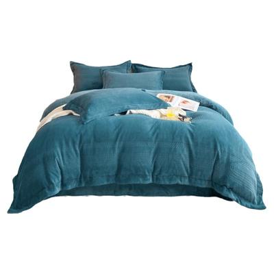 冬季四件套牛奶绒床单床笠