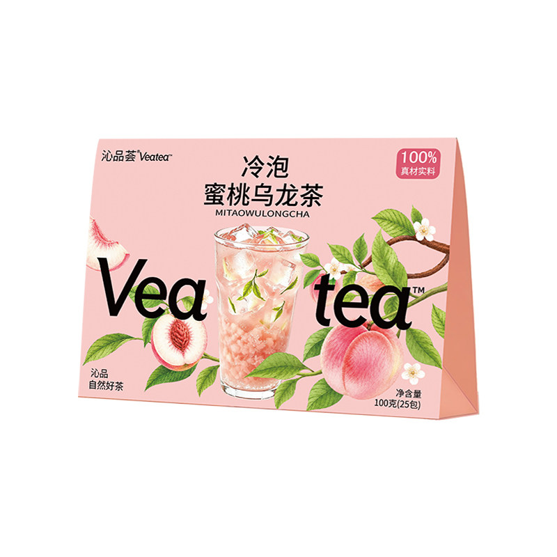 沁品荟蜜桃乌龙茶送滚珠磁吸杯