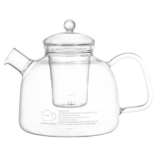 霜山耐高温玻璃茶壶大容量带滤网泡花茶壶家用咖啡壶可加热煮茶壶