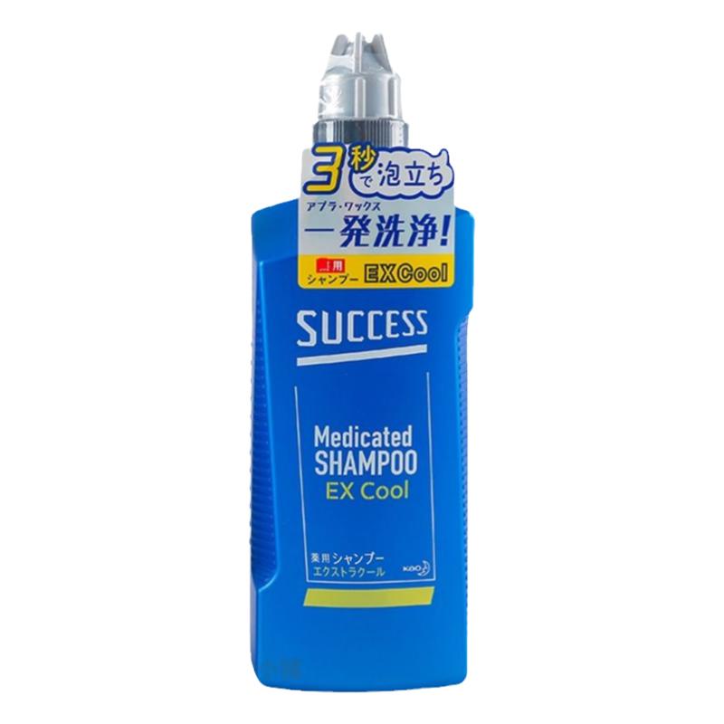 日本花王success男士去屑控油洗发水防tuo无硅油薄荷去油