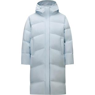 安踏面包羽绒服中长款女连帽棉服防泼水加厚防风防寒户外通勤外套