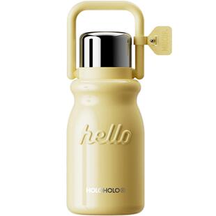 【评价有惊喜】holoholo小奶杯壶不锈钢便携水壶高颜值女款吸管保