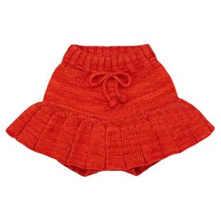 儿童半身裙洋气秋冬时尚针织裤裙外穿裙子童装女童春秋百褶裙短裙