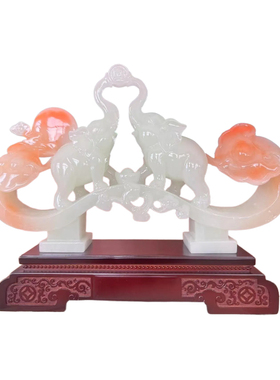 合成玉石装饰摆件玄关装饰柜高档