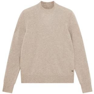 鄂尔多斯1980 半高领长袖羊绒衫秋冬纯色简约内搭针织衫毛衣女