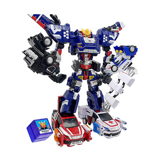 正版咖宝车神玩具变形汽车金刚玩具机器人重装巨人五合一合体机甲