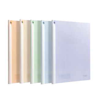 得力A4旋转拉杆夹抽杆文件夹学生试卷收纳夹A3科目分类学习资料夹